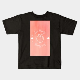 Just peachy (long) Kids T-Shirt